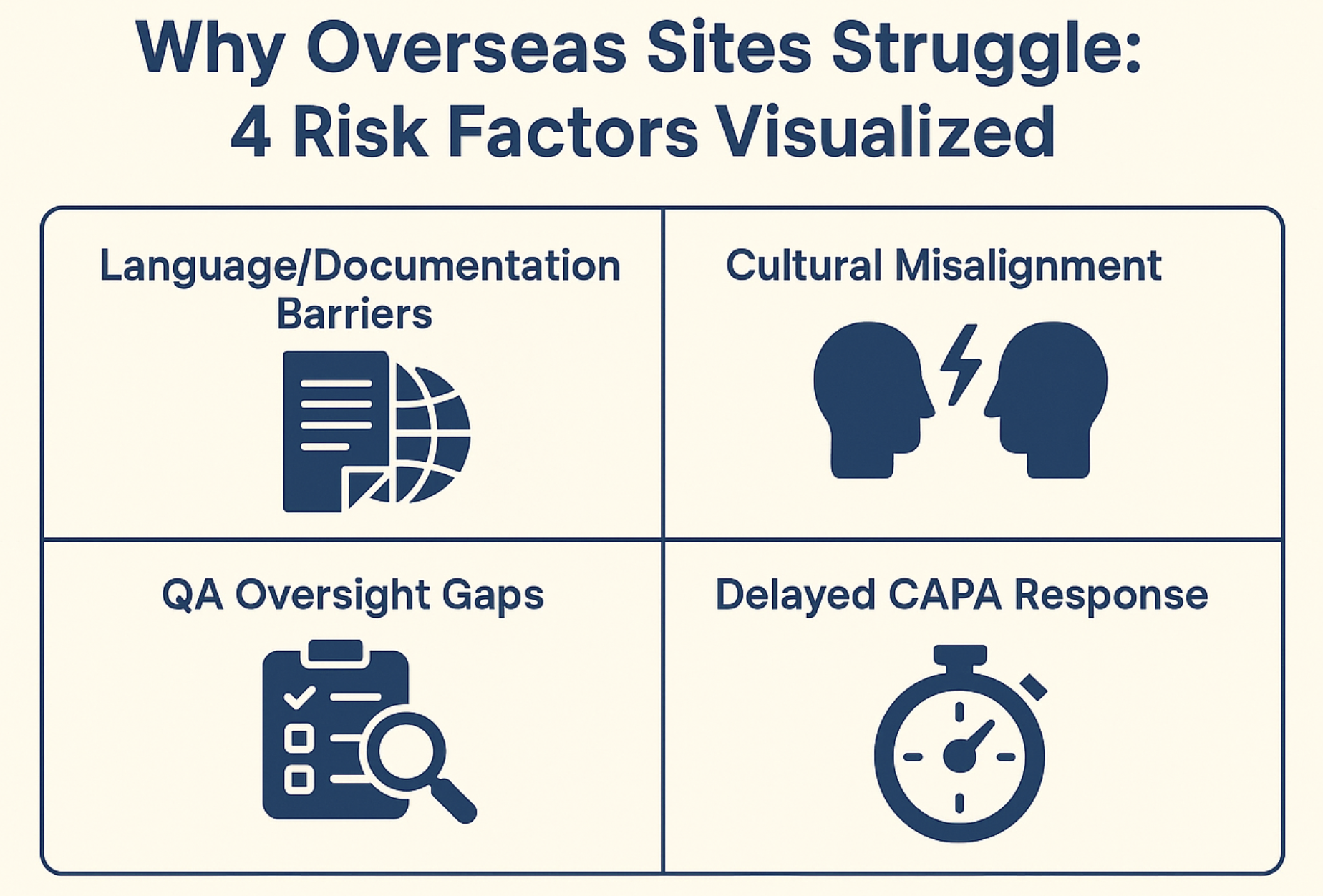 Why Overseas Sites Struggle: 4 Risk Factors Visualized